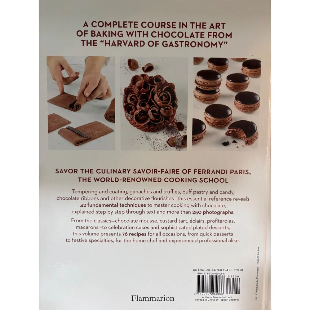 Ferrandi Paris Chocolate Recipes and Techniques Cookbook Flammarion Hardcover